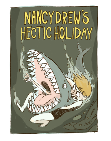 The cover of Nancy Drew's Hectic Holiday